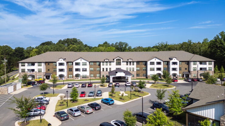 A welcoming community nestled among greenery, offering comfort and connection for all residents.