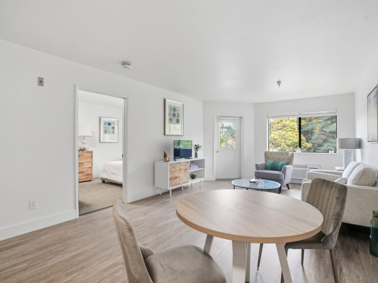 Bright and inviting, this spacious living area fosters community and comfort, perfect for relaxation.