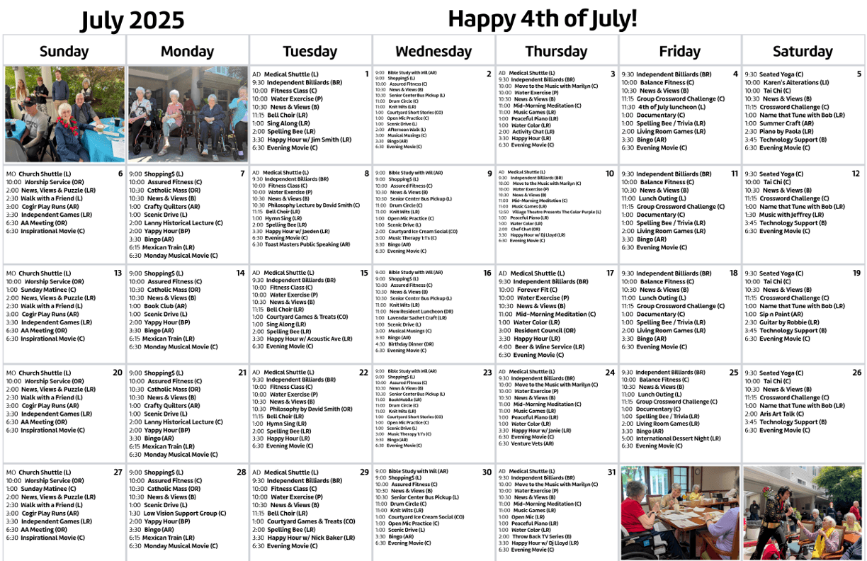 Residents engage in activities and share joyful moments, fostering a warm and inviting community atmosphere.