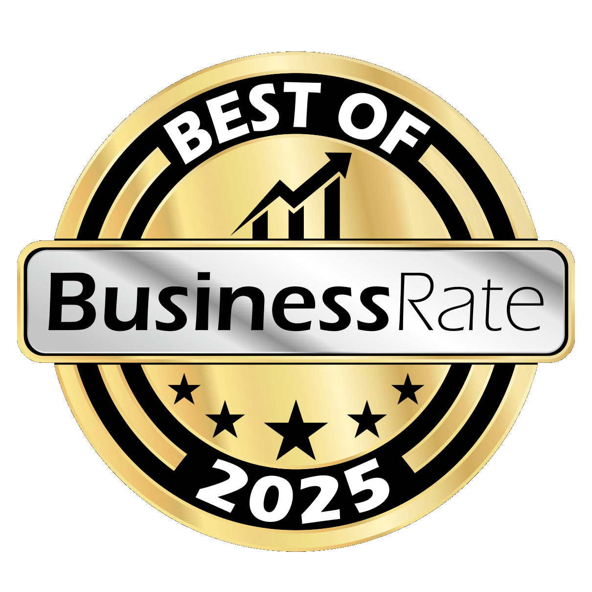 A vibrant community emblem showcasing excellence and commitment to quality service in 2025.