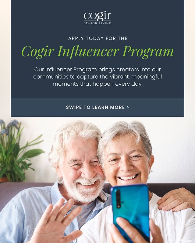 At Cogir, connection is at the heart of everything we do. Our Influencer Program is all about bringing those moments to life through storytelling and shared experiences.
Interested in joining? Learn more and apply today. 💚
https://cogirusa.com/join-our-team/cogir-influencer-program/