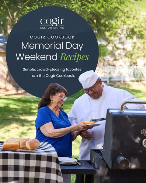 Memorial Day weekend is the perfect time to gather, share a meal, and enjoy time together. 🇺🇸 We’re sharing a few favorites from the Cogir Cookbook that are simple, delicious, and made for moments like these.