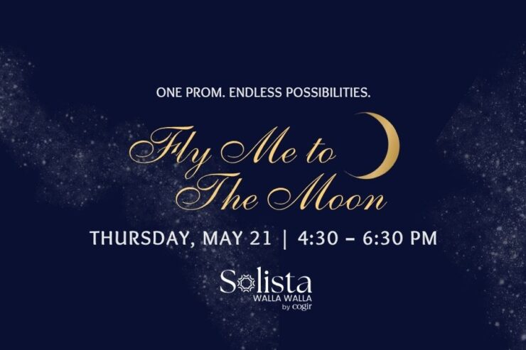 Elegant event invitation for a community prom themed