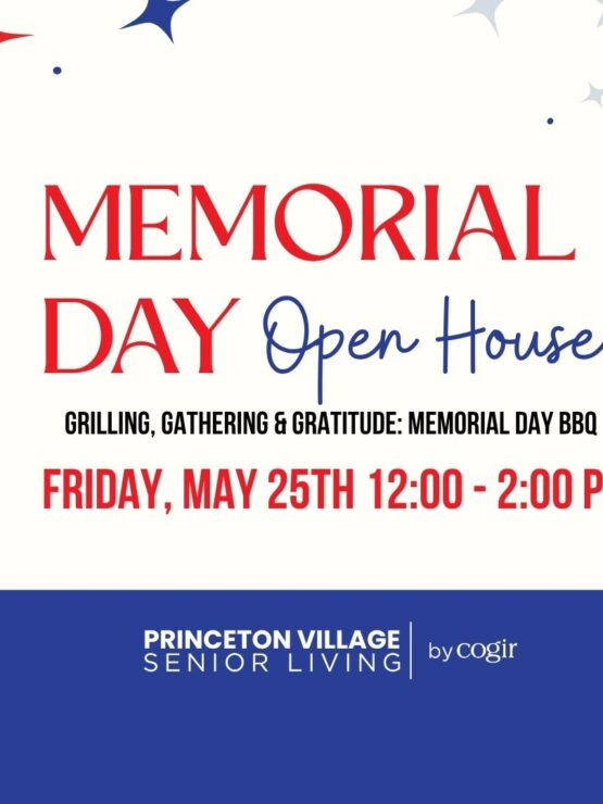 Memorial Day community BBQ event at Princeton Village Senior Living, fostering connection and gratitude.