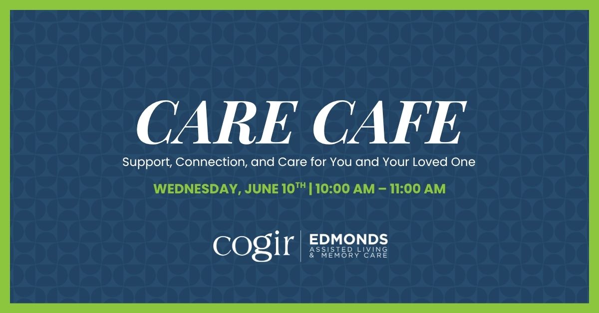 Care Cafe event offering support and connection for residents and their loved ones.