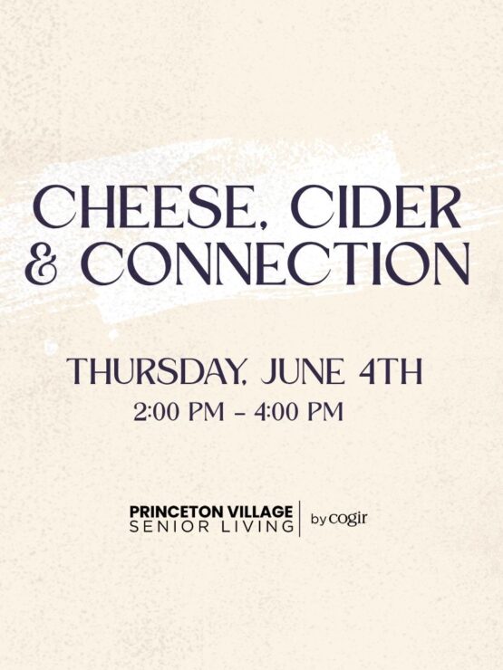 Event invitation showcasing a welcoming community gathering with cheese and cider tasting.