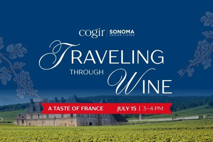 Senior living community hosts a wine-tasting event inspired by the flavors of France.
