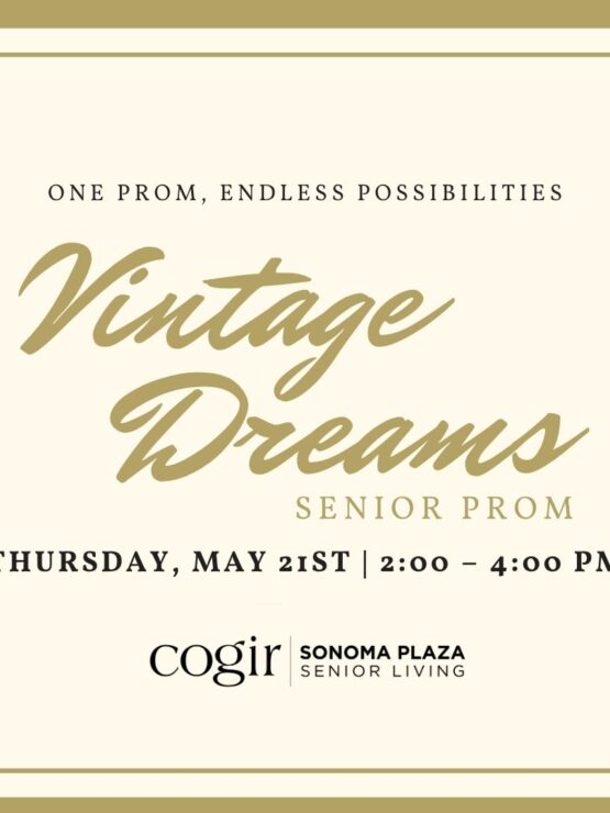 Elegant invitation for a senior prom event celebrating community and joyful connections.
