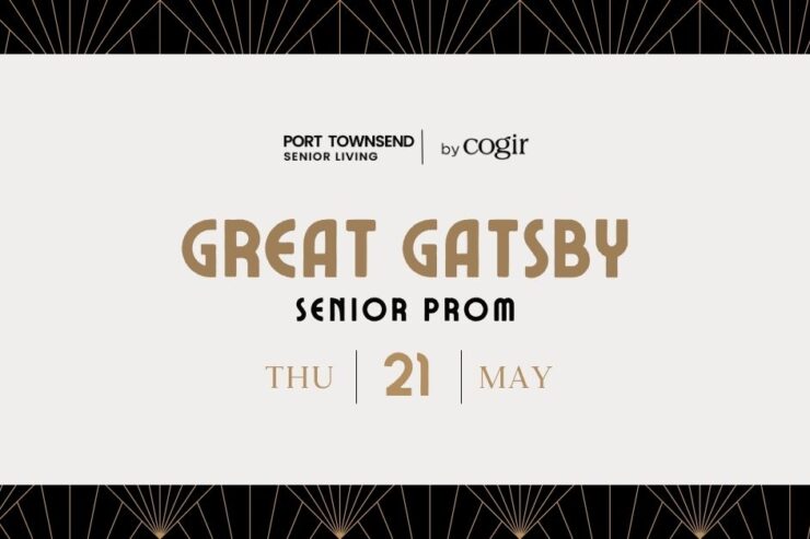 Elegant and joyful Great Gatsby-themed senior prom event celebrating community and connection.