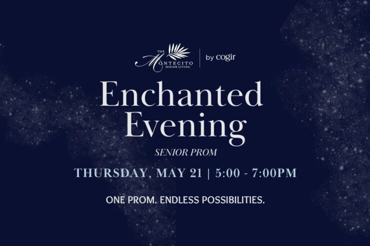 Evening senior prom event fostering community and joyful connections among residents.