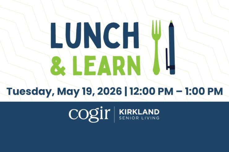 Community members enjoying a shared Lunch & Learn event promoting connection and growth.