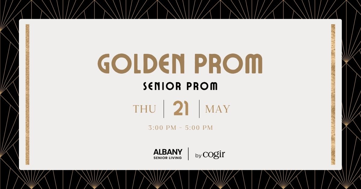 Elegant event invitation for a senior prom fostering celebration and community connection.