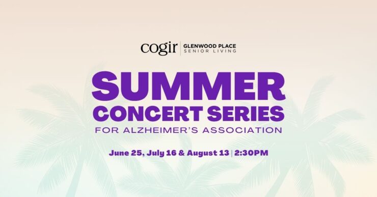 Summer concert series promoting community engagement and support for Alzheimer's awareness.