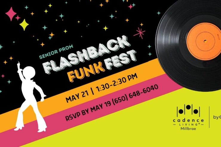 Senior prom-themed Flashback Funk Fest with music and dancing, fostering joyful community connection.