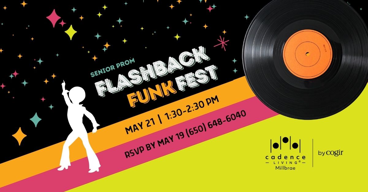 Senior prom-themed Flashback Funk Fest with music and dancing, fostering joyful community connection.