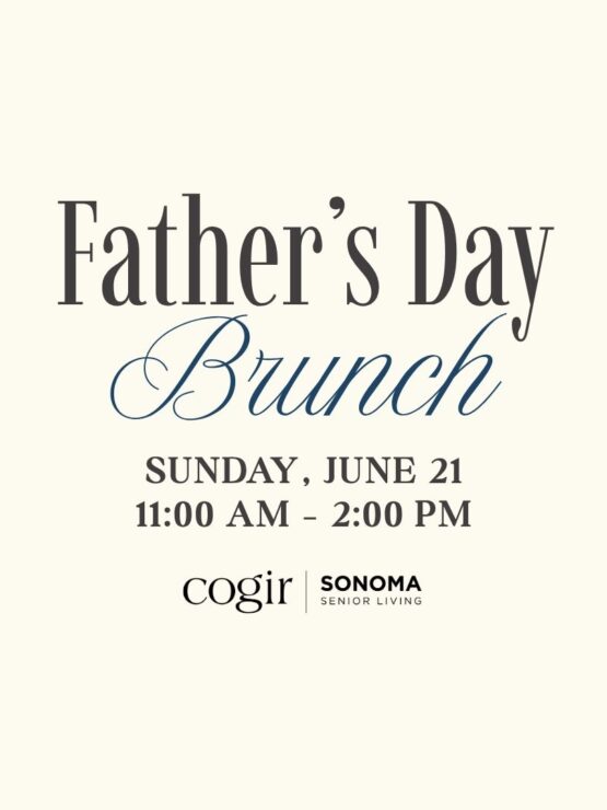 Father’s Day brunch event invitation with elegant design and warm community spirit.