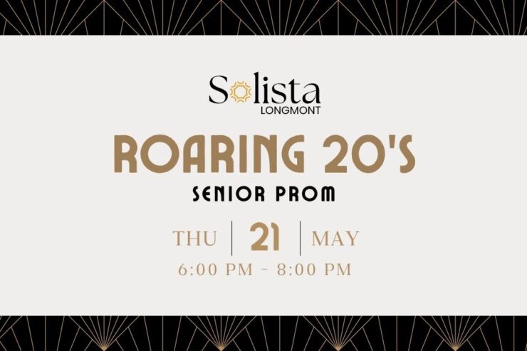 Invitation card for a 1920s-themed senior prom fostering joyful community celebration.