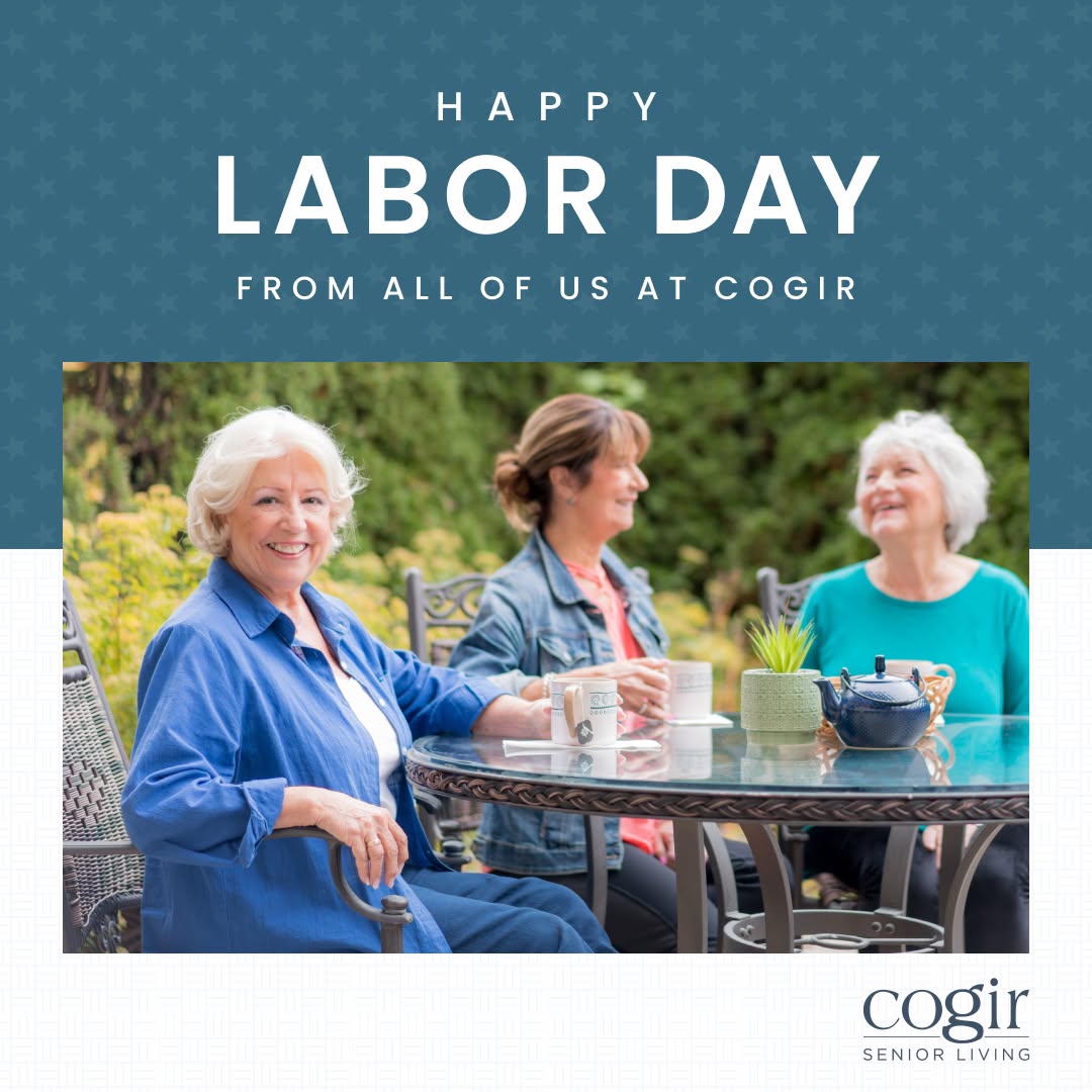 Happy Labor Day from all of us at Cogir of South Bay! 🌟 Today, we celebrate the hard work and dedication of everyone who makes our community a wonderful place to call home. Your commitment and care are truly appreciated. Enjoy this special day of relaxation and celebration! 💙 #LaborDay