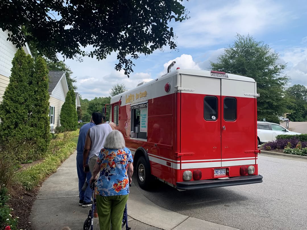 Big shout out 🙌 to Lumpy’s Ice Cream 🍨 for coming to our community to serve our residents and staff some delicious ice cream!😋