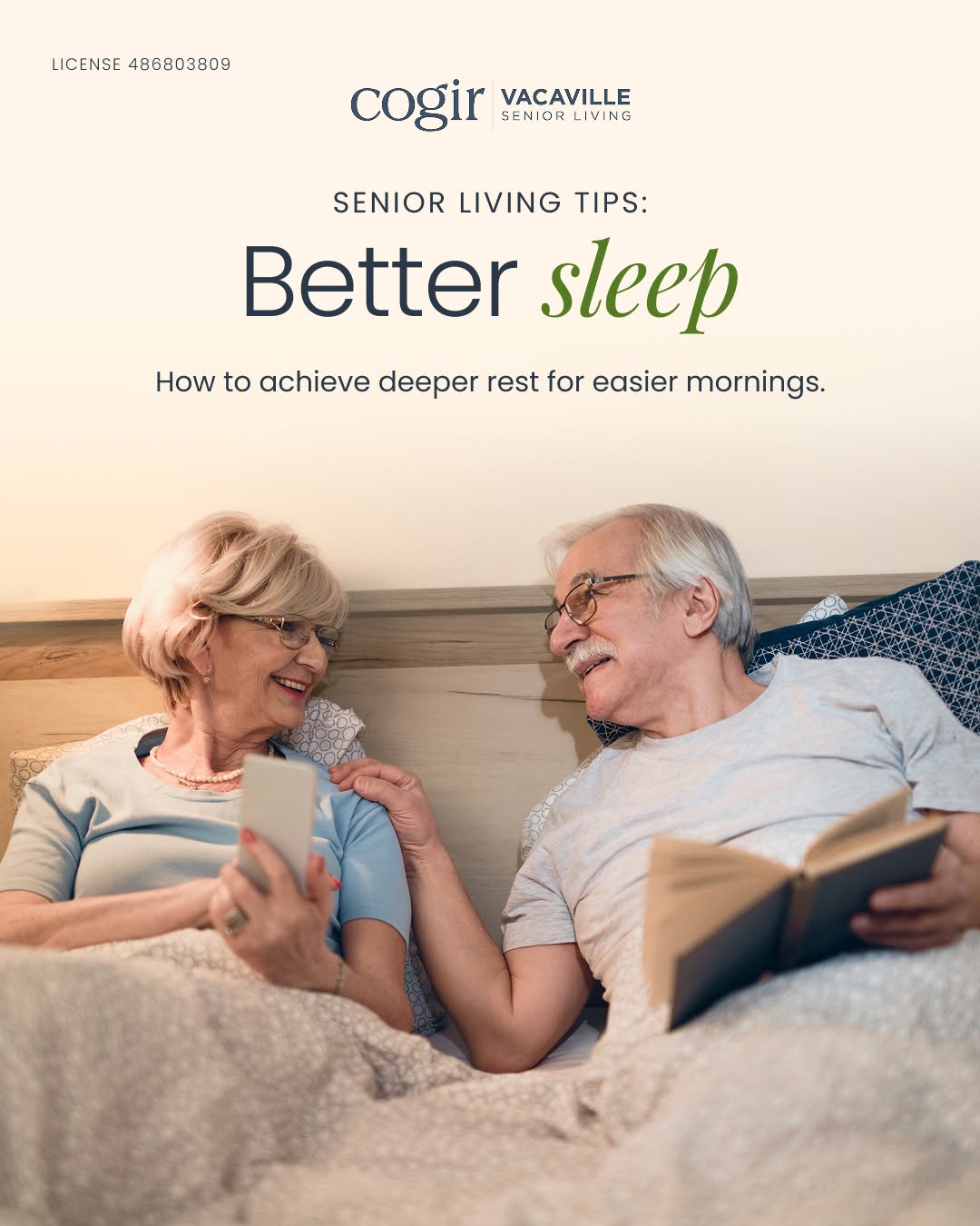 A good night’s sleep can make the whole day feel brighter. This month’s Senior Living Tips focus on simple habits that support deeper rest and easier mornings. 😴💛