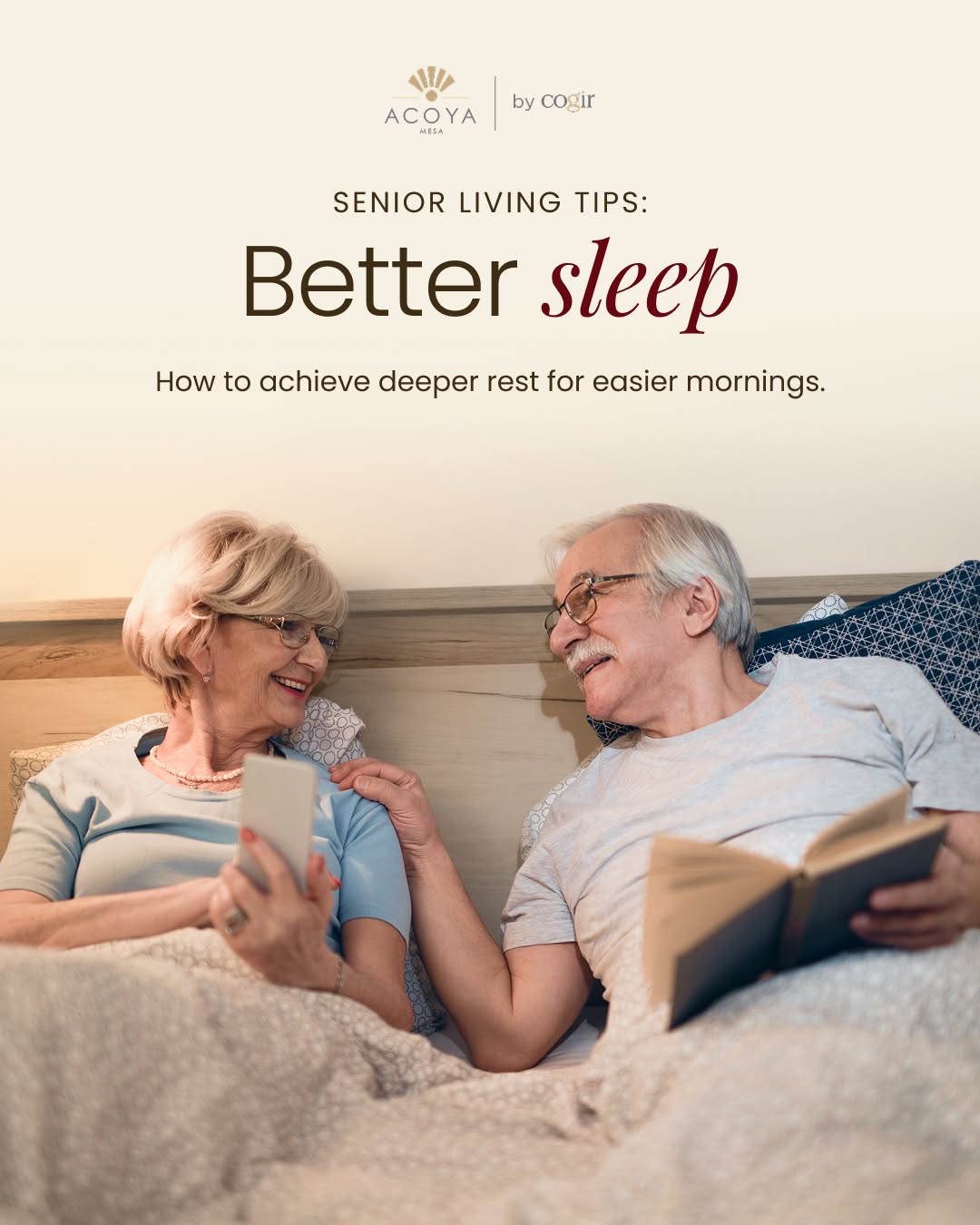 A good night’s sleep can make the whole day feel brighter. This month’s Senior Living Tips focus on simple habits that support deeper rest and easier mornings. 😴💛