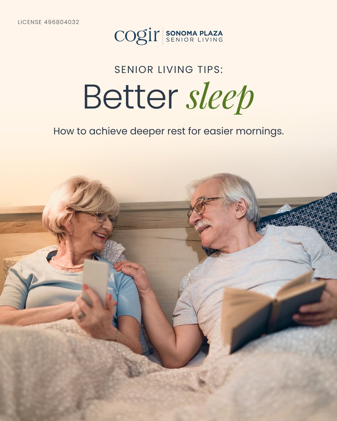 A good night’s sleep can make the whole day feel brighter. This month’s Senior Living Tips focus on simple habits that support deeper rest and easier mornings. 😴💛
