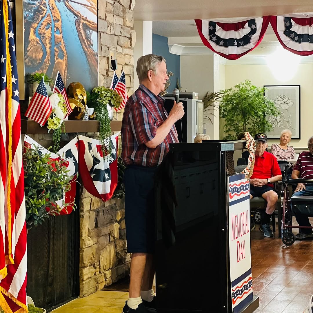 Memorial Day Ceremony at Cogir of Brentwood❤️🤍💙 A meaningful day of remembrance, honor, and gratitude as we came together to remember the brave heroes who served our country. A special day filled with reflection, unity, and appreciation for the sacrifices made for our freedom. #cogirofbrentwood #MemorialDay