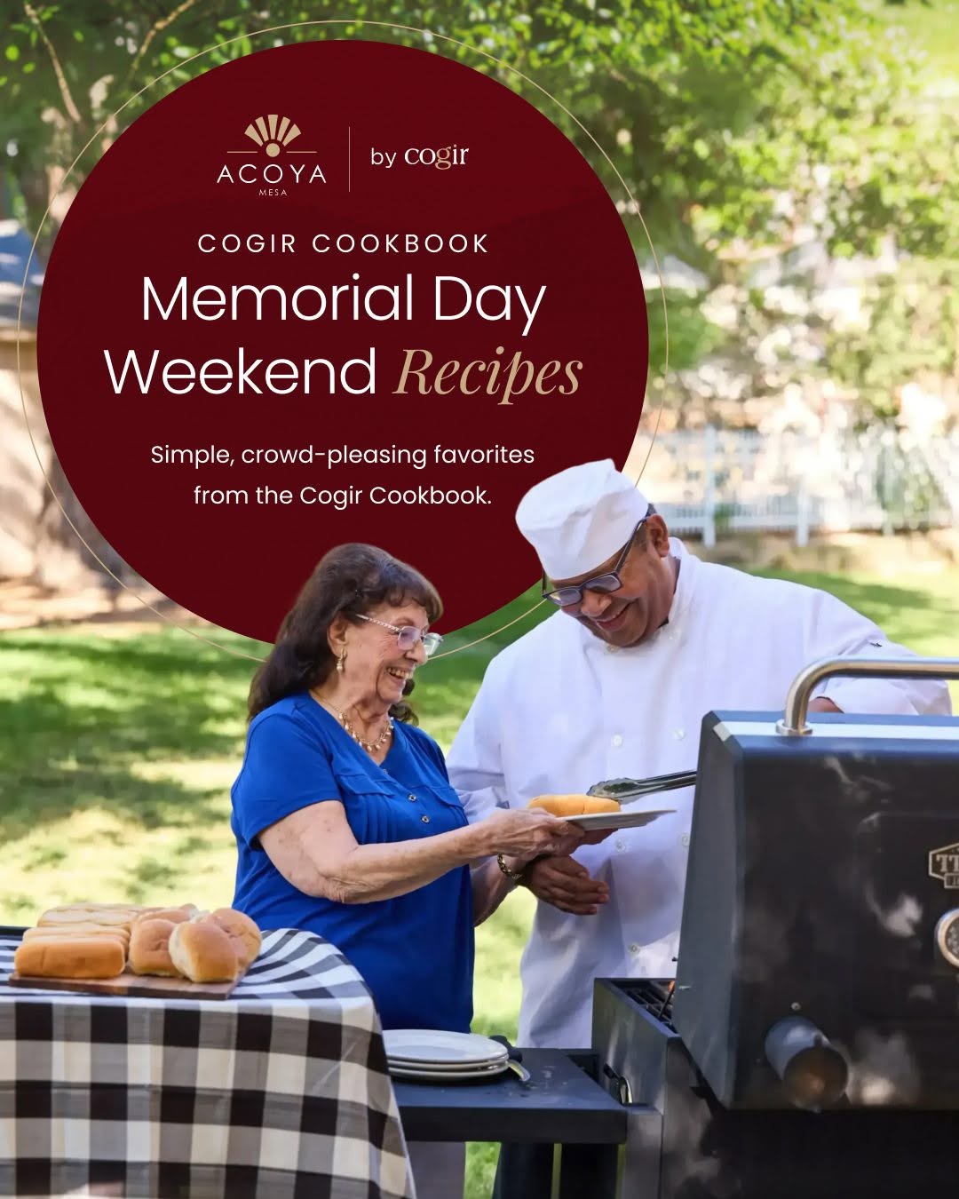 Memorial Day weekend is the perfect time to gather, share a meal, and enjoy time together. 🇺🇸 We’re sharing a few favorites from the Cogir Cookbook that are simple, delicious, and made for moments like these.