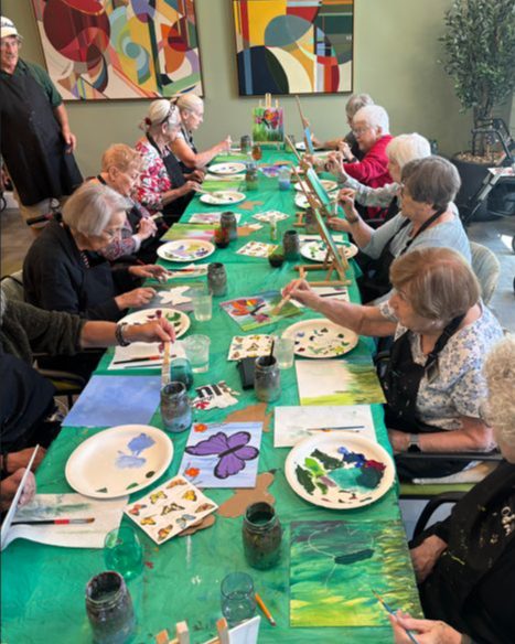 🦋🎨 Another fun-filled day with Polly! 🎨🦋 Paint with Polly continues to be a resident favorite here at Cogir of Broomfield. This time, residents painted beautiful butterflies while enjoying creativity, conversation, and lots of laughter. We can’t wait to see what we’ll create next! ✨🖌️