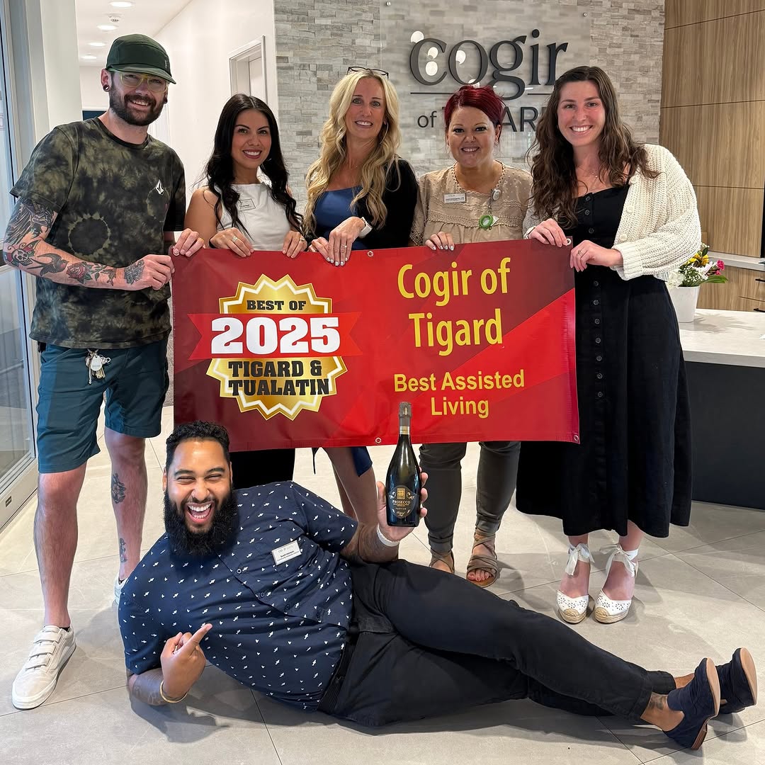 📣 The word is out! 🎉 We’re thrilled to announce that Cogir of Tigard has been named the 2025 Best Assisted Living Community for both Tigard and Tualatin! 🏆✨ This incredible recognition reflects the dedication of our compassionate team, the trust of our residents and families, and the vibrant community we are proud to call home. Every day, we strive to create a warm, engaging, and supportive environment where residents can thrive—and this award is a testament to that commitment. Thank you to everyone who voted for us and continues to make Cogir of Tigard such a special place. ❤️ Join us in celebrating this exciting achievement! 🎊 #CogirOfTigard #BestAssistedLiving #AwardWinningCare #TigardOR #TualatinOR #SeniorLiving #AssistedLiving #CogirSeniorLiving #ResidentFocusedCare #SeniorCareExcellence 🏆🎉❤️