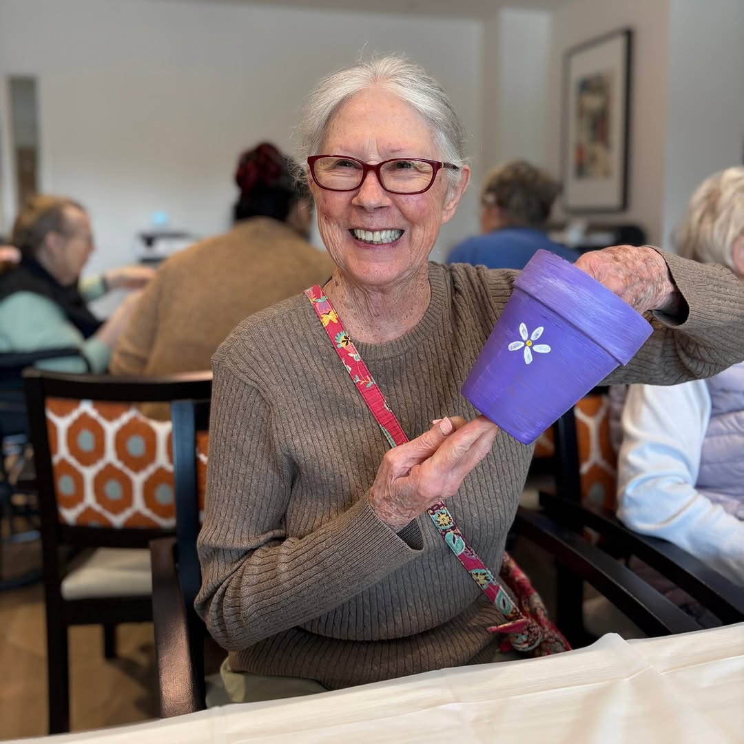 🌼🎨 Gardening season is in full bloom at Cogir of Tigard! Our Memory Care residents spent the day preparing for gardening day by personalizing their flower pots with colorful designs and creative touches. From bright patterns to unique artistic expressions, each pot reflected the personality and talents of its creator. The activity sparked smiles, encouraged self-expression, and gave residents the opportunity to showcase their artistic skills while getting excited for planting season. We can’t wait to see these beautiful pots filled with flowers and greenery! 🌱 Creativity grows here, one flower pot at a time. #CogirOfTigard #CogirSeniorLiving #MemoryCareMoments #GardeningDay #CreativeAging #SeniorLiving #LifeAtCogir #MemoryCareActivities #GrowingTogether #ArtAndJoy