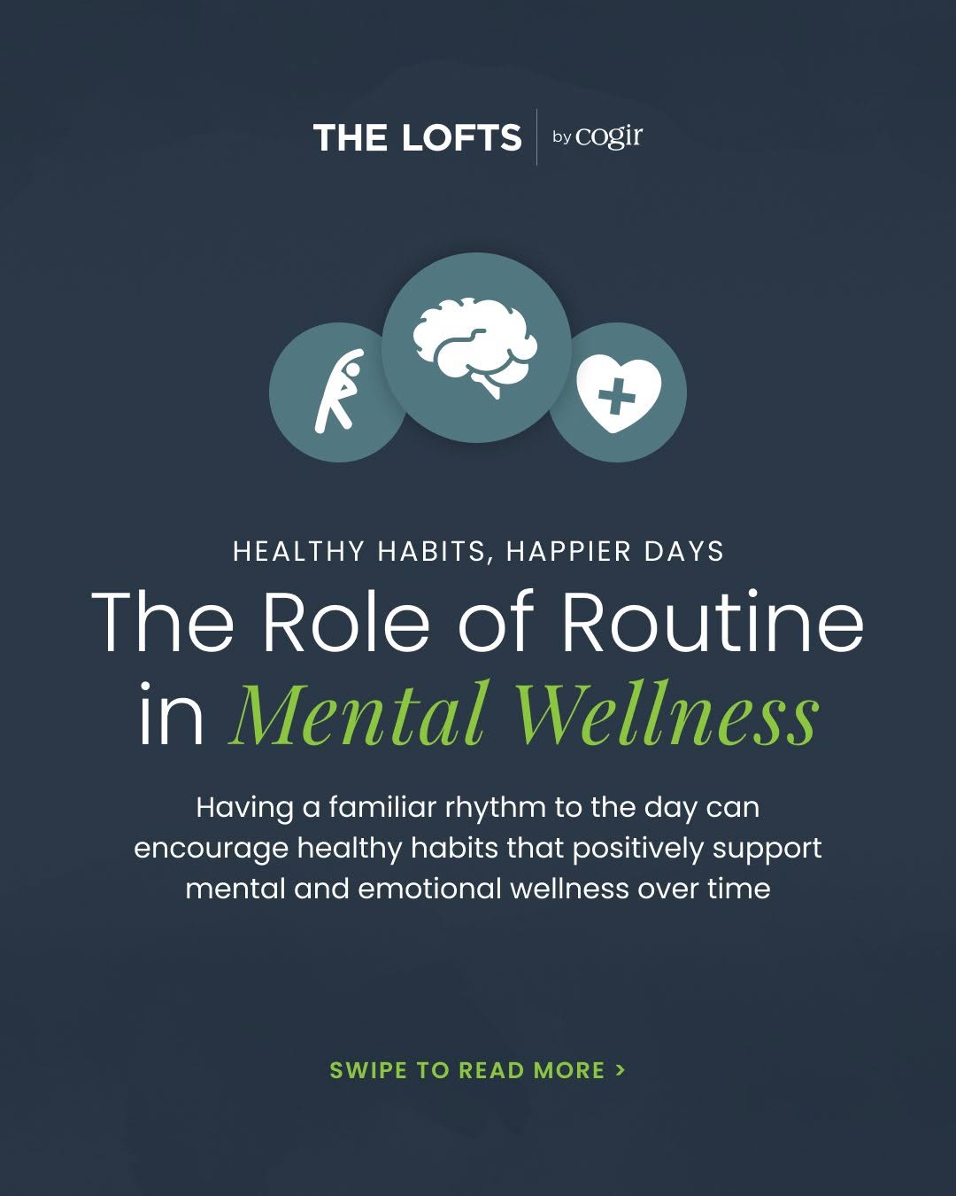 Routine plays an important role in supporting mental wellness at any stage of life. From creating a sense of stability to encouraging movement, small daily habits can have a lasting impact. 🧠💛