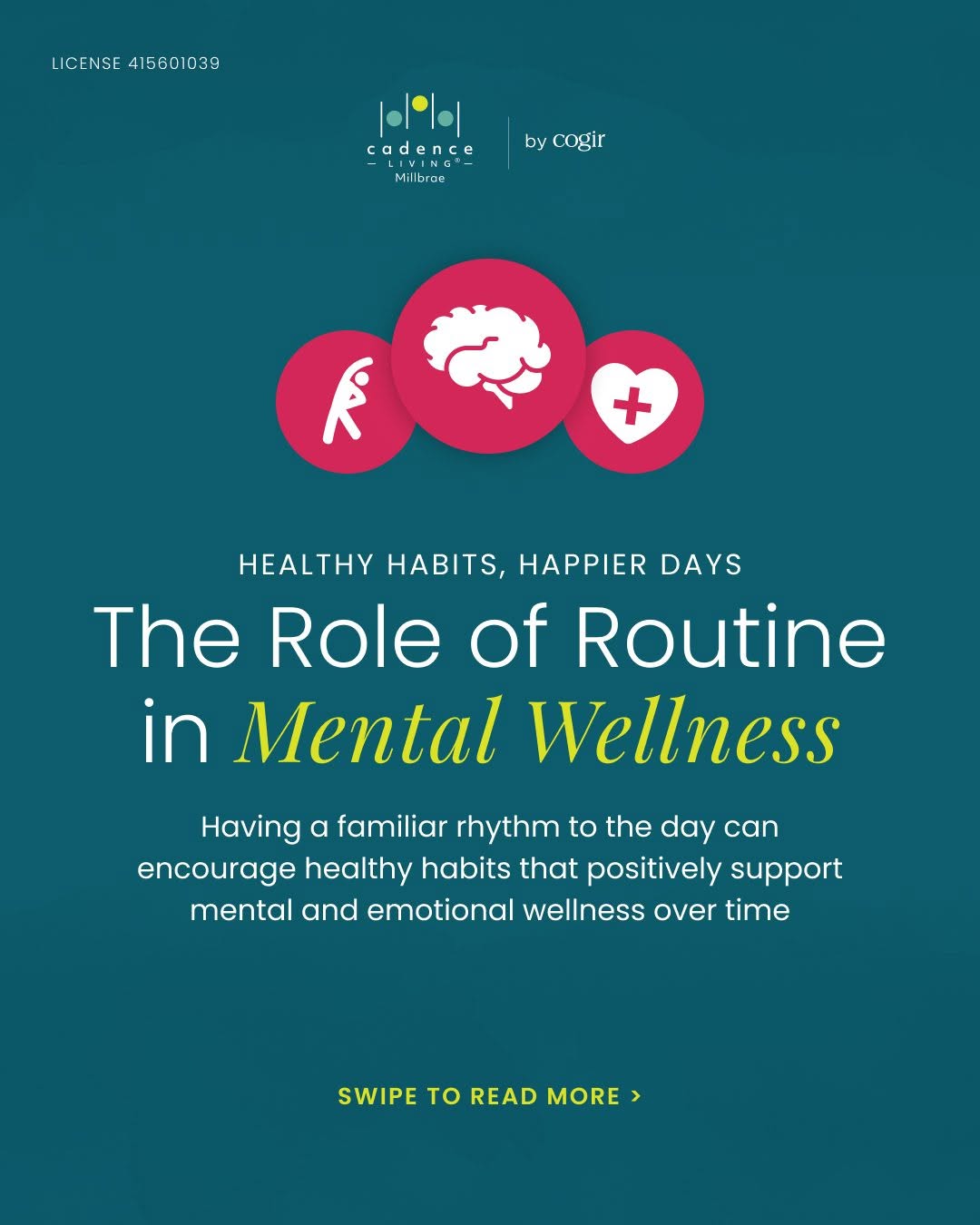 Routine plays an important role in supporting mental wellness at any stage of life. From creating a sense of stability to encouraging movement, small daily habits can have a lasting impact. 🧠💛