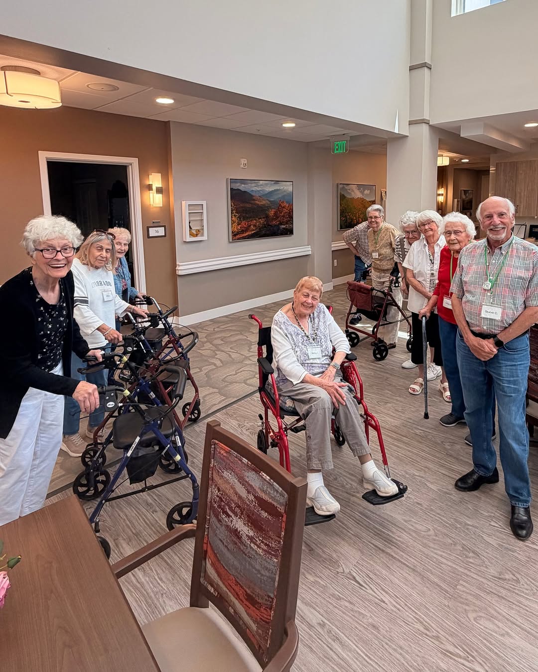 Curiosity, connection, and learning never stop. ❤️ Today, some of our Independent Living and Assisted Living residents had the opportunity to tour Memory Care and learn more about the support available within our community. It was wonderful to see residents asking questions, sharing conversations, and gaining a deeper understanding of the different journeys we all take as we age.