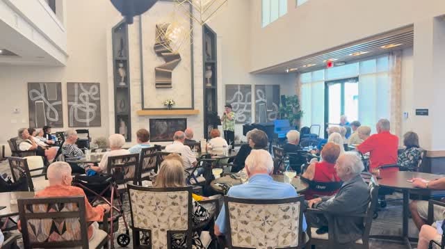🎶🎤Ken Levine brought the fun to our happy hour with his entertaining performance of “That’s Amore” by Dean Martin! He always knows how to get everyone smiling and singing along. Thank you, Ken, for sharing your talent and giving us such a joyful and memorable musical experience! #AcoyaShea #Happyhour