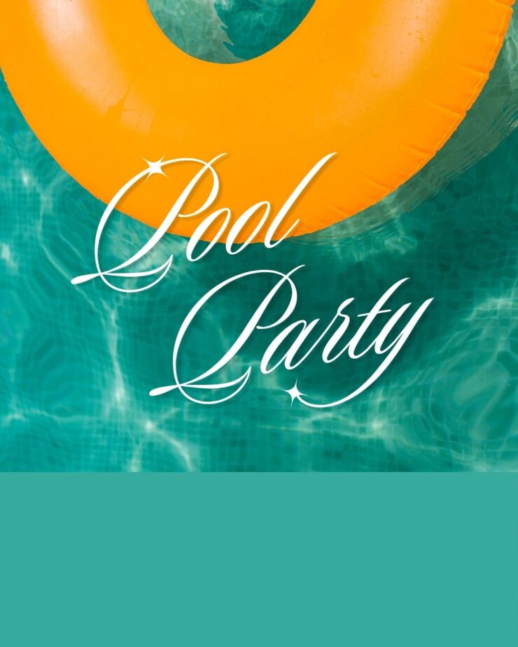 Bright yellow pool float resting in clear blue water, inviting relaxation and community fun.