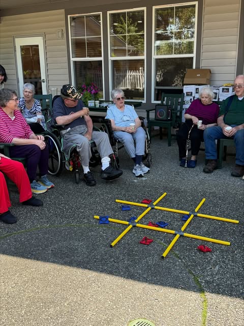 On hot sunny summer days, it’s just fun to sit out on the patio and play some games with your family and friends. A little Beach Boys playing in the background never hurts also. We take advantage of this every chance we get. Come join us in the fun. Call Autumn today for a tour and see how we can uplift and engage your loved ones.