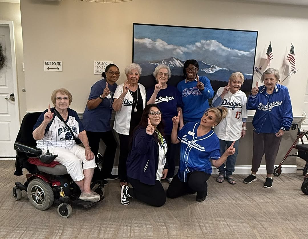 Today’s lineup? A community full of Dodger fans.💙⚾ Jerseys on, smiles everywhere, and enough Dodger Blue to make Chavez Raine proud! Whether we’re keeping score or just here for the team spirit, one thing’s for sure…. we’re all rooting for our Boys in Blue! 💙 . . . #letsgododgers #Dodgernation #Cadenceliving #boysinblue