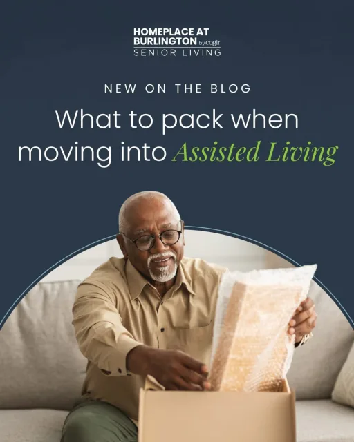 Not sure what to pack for an assisted living move? This guide walks through the essentials to help make the process smoother and more manageable. 📦 https://cogirusa.com/insights-media/what-to-pack-when-moving-into-assisted-living-a-go-to-guide/?utm_source=facebook&utm_medium=social&utm_campaign=dhfacebook&utm_content=app.dashsocial.comhomeplace-at-burlington-by-cogirlibrarymedia694072251
