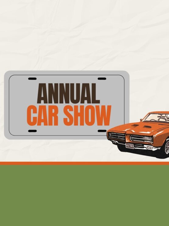 Residents enjoying a lively annual car show gathering in a welcoming community space.