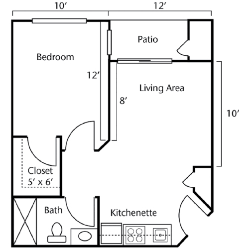 senior 1 bedroom housing Vallejo CA