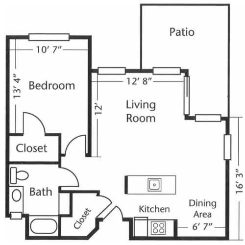 senior apartments in Vallejo 1 bedroom